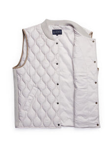 Stone Rose Silver Quilted Puffer Vest