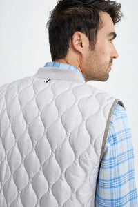 Stone Rose Silver Quilted Puffer Vest