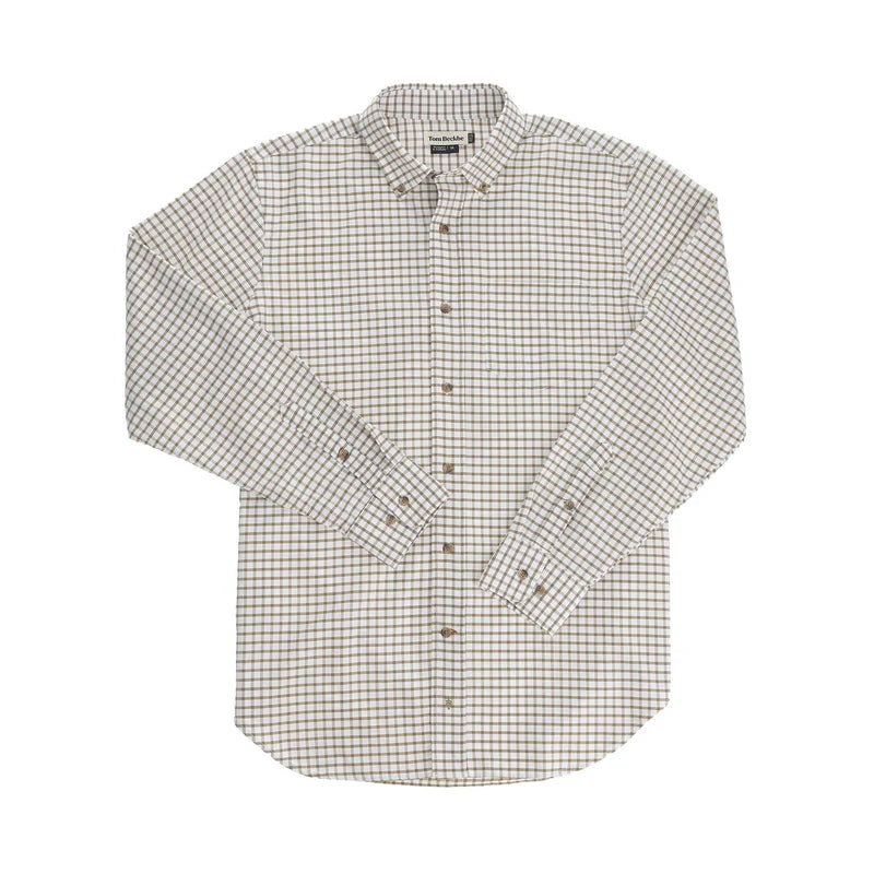 Tom Beckbe Culver Oxford Shirt (Bark Check)