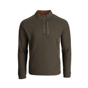 Tom Beckbe Warren Fleece Quater Zip (Peat Green)