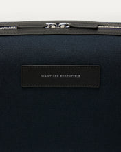 WANT LES ESSENTIELS Kenyatta Organic Cotton Canvas Toiletry Bag (Navy)