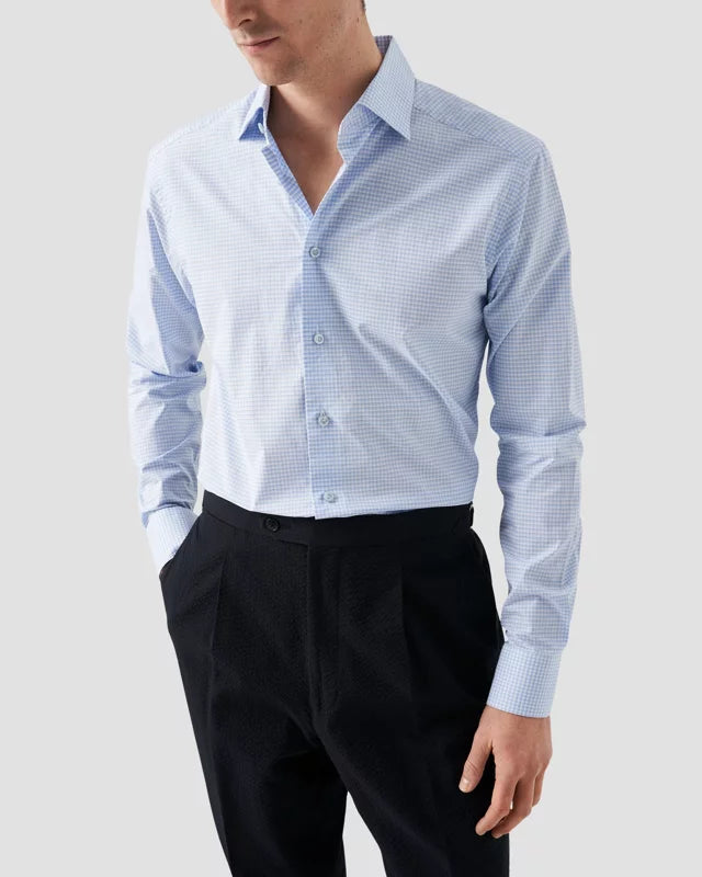 White Poplin Shirt - Eton