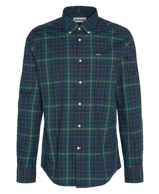 Barbour Wetheram Tailored Long Sleeved Shirt (Green Loch)