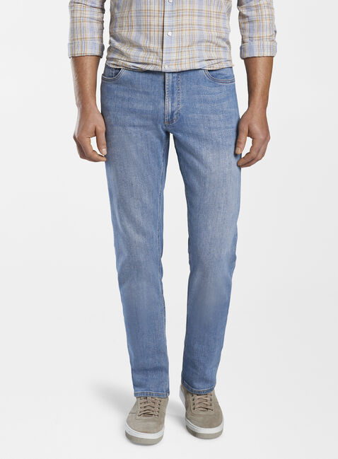 Peter Millar Collection Stone Washed Five-Pocket Denim