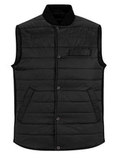 Water-Repellent Black Puffer Vest