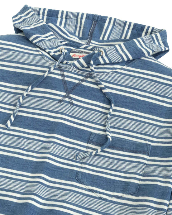 Johnnie-O Fowler Indigo Striped Hoodie